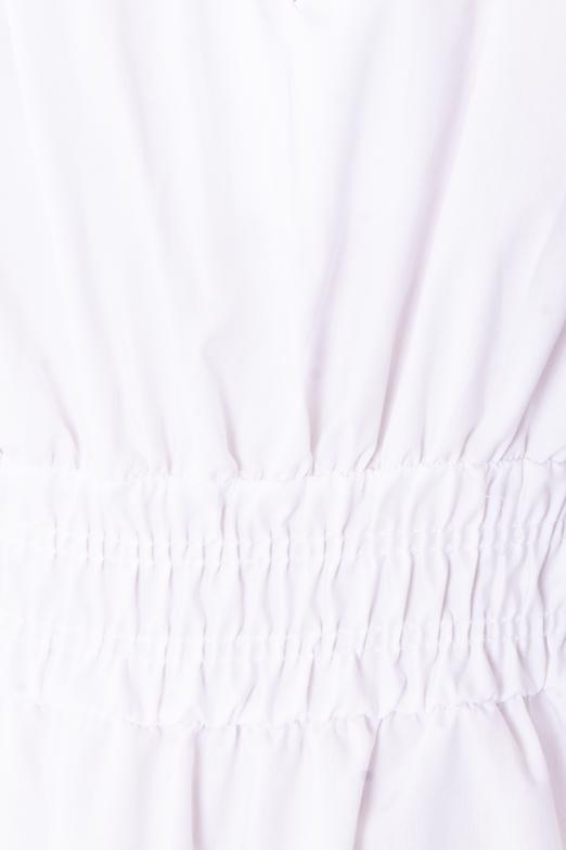 Bayan Beyaz Bel Lastik Detaylı Mini Elbise - BSL