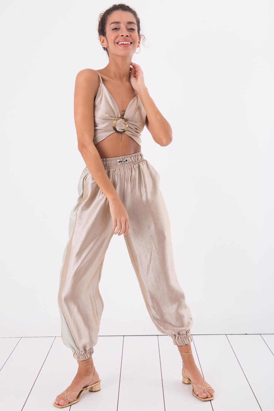 Bayan Bej Jogger Pantolon