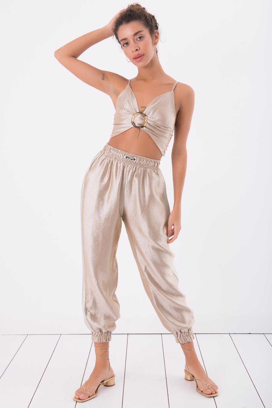 Bayan Bej Jogger Pantolon