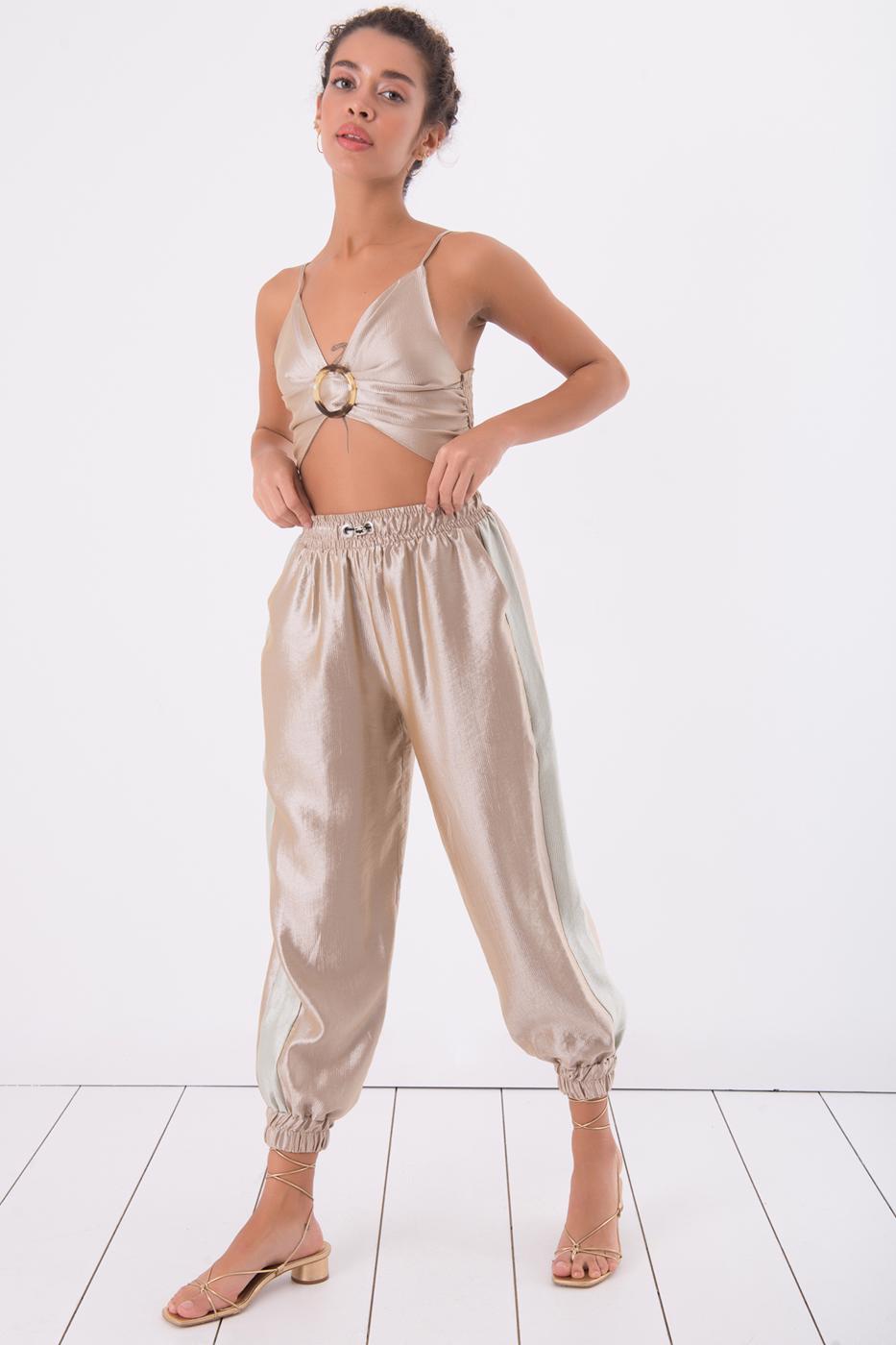 Bayan Bej Jogger Pantolon