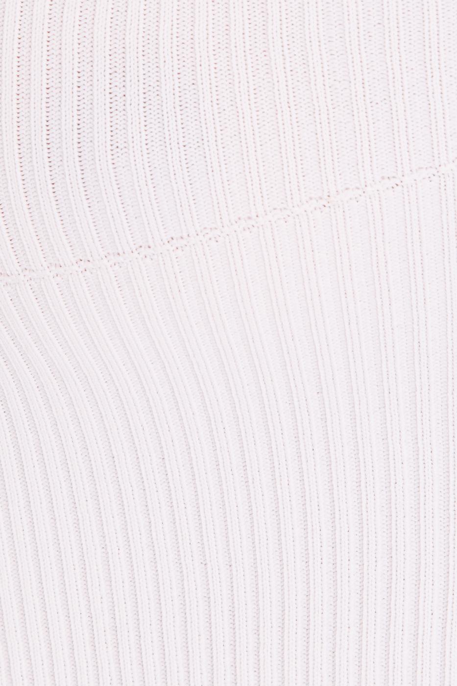 Bayan Beyaz Askılı Örgü Crop Body