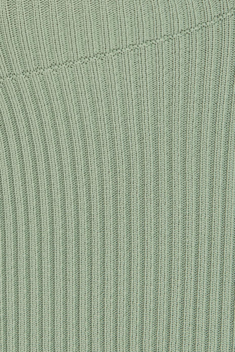 Bayan Yeşil Askılı Örgü Crop Body