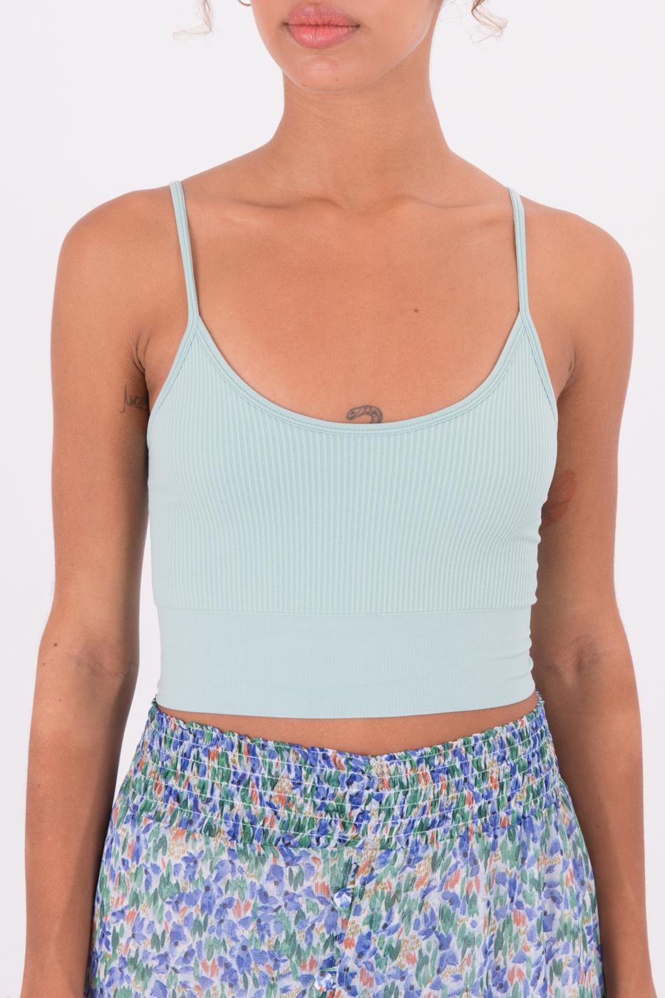 Bayan Yeşil İnce Askılı Büstiyer