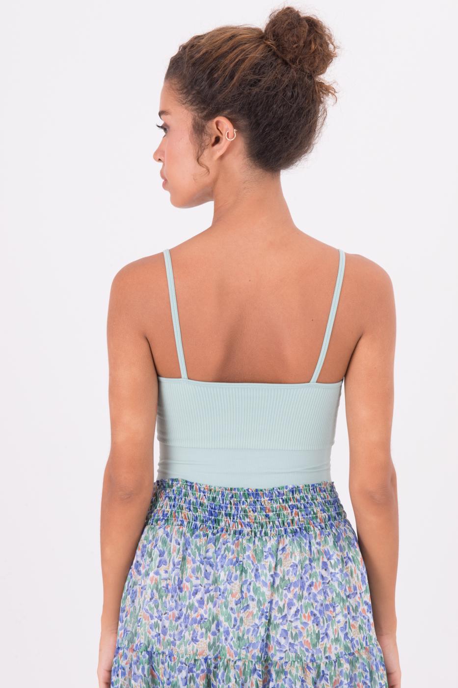 Bayan Yeşil İnce Askılı Büstiyer