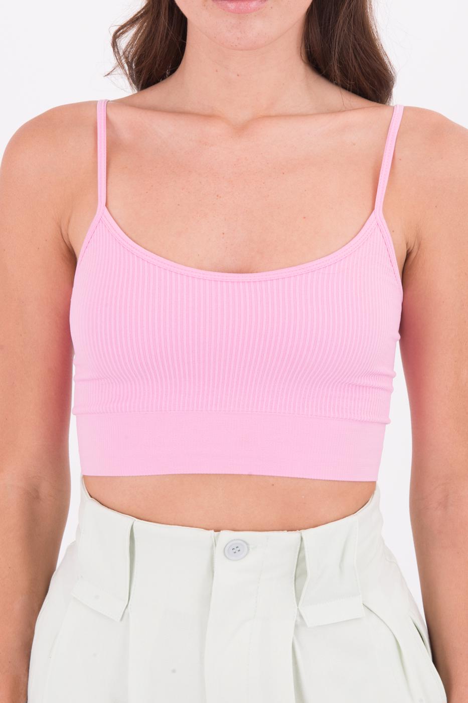 Bayan Pembe İnce Askılı Büstiyer