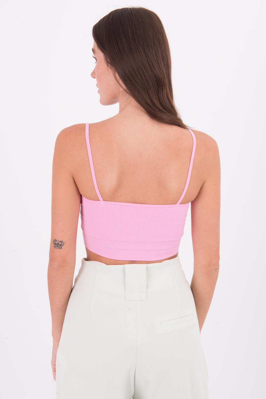 Bayan Pembe İnce Askılı Büstiyer