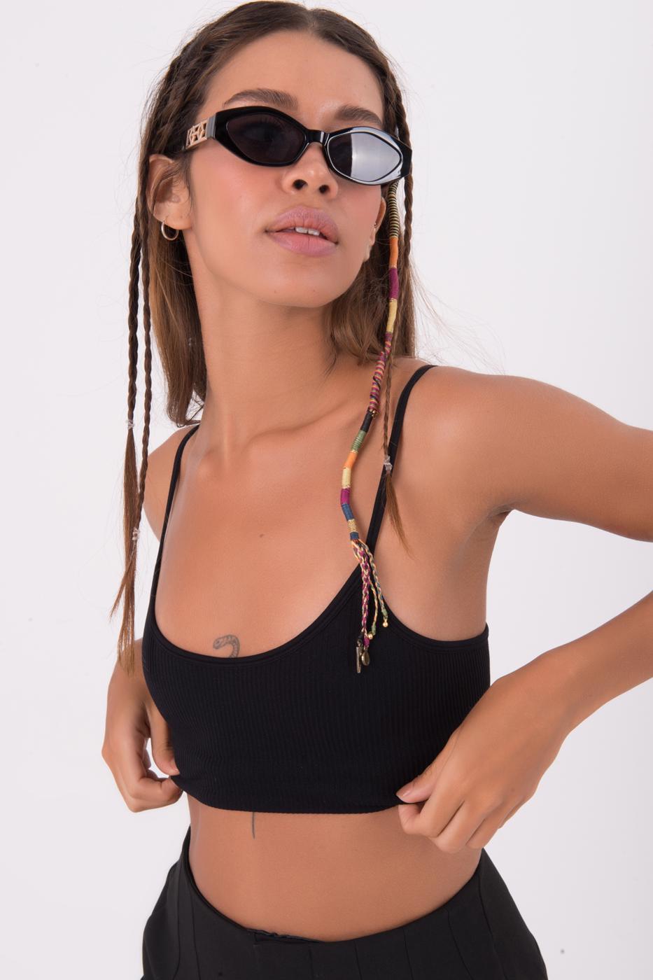 Bayan Siyah İnce Askılı Büstiyer