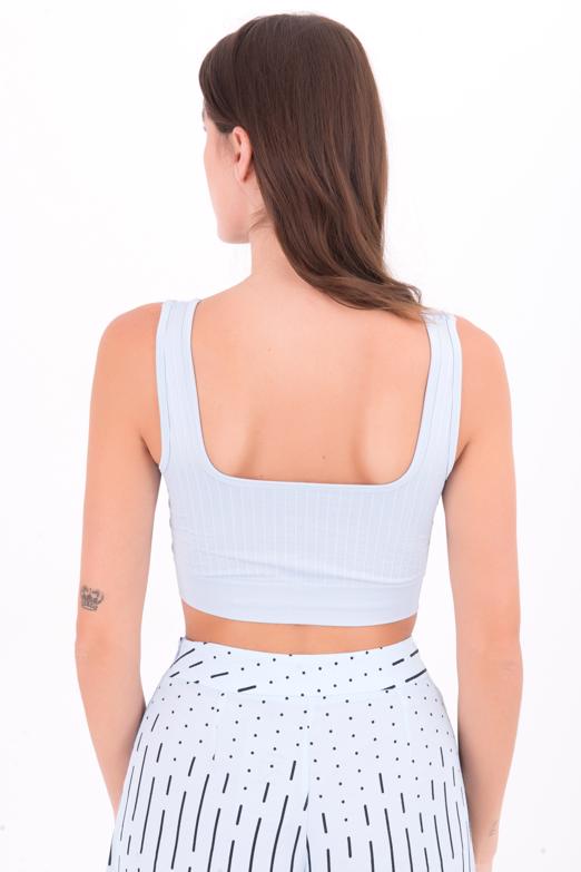 Bayan Mavi Sırt Dekolteli Kare Yaka Büstiyer - BSL