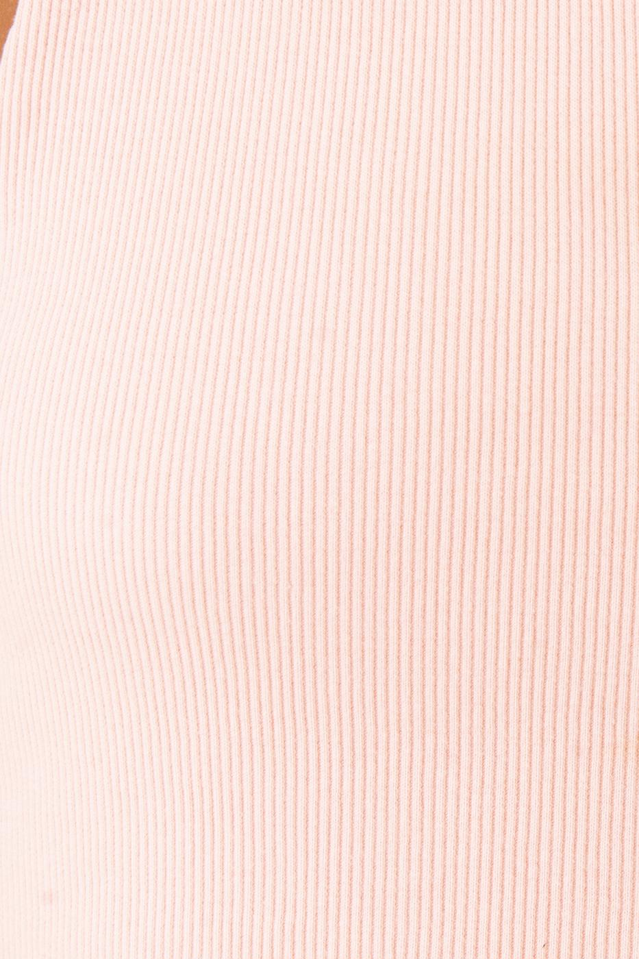 Bayan Pembe Tek Omuz Asimetrik Kesim Crop Body