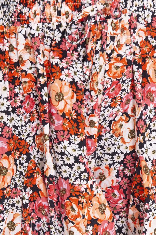 Bayan Oranj Bel Lastik Detaylı Şort - BSL