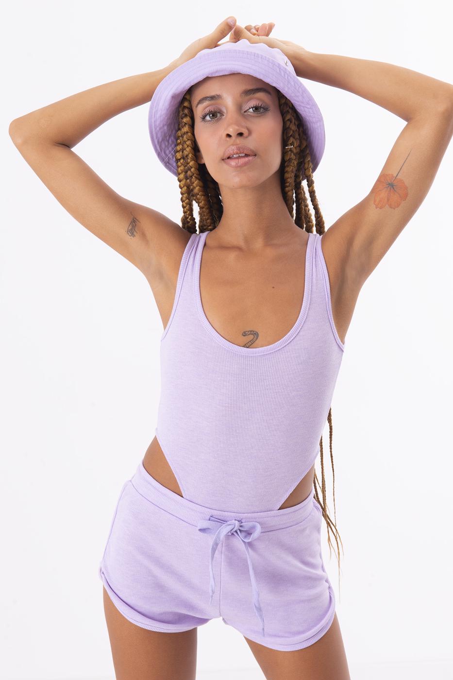 Bayan Lila Kolsuz Bodysuit