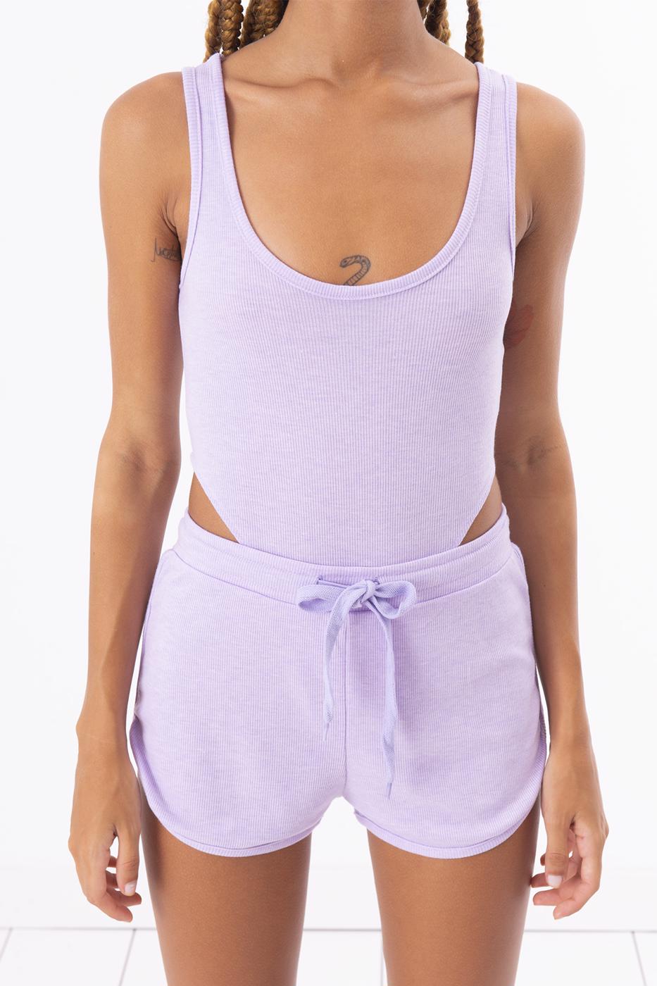 Bayan Lila Kolsuz Bodysuit