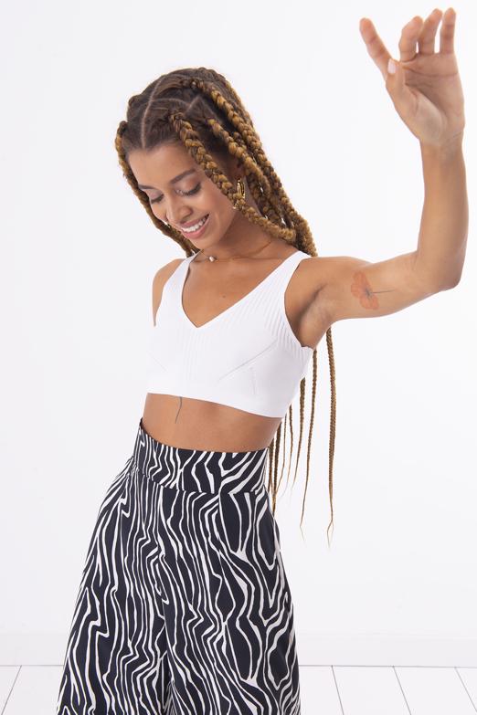 Bayan Beyaz Örgü Büstiyer - BSL