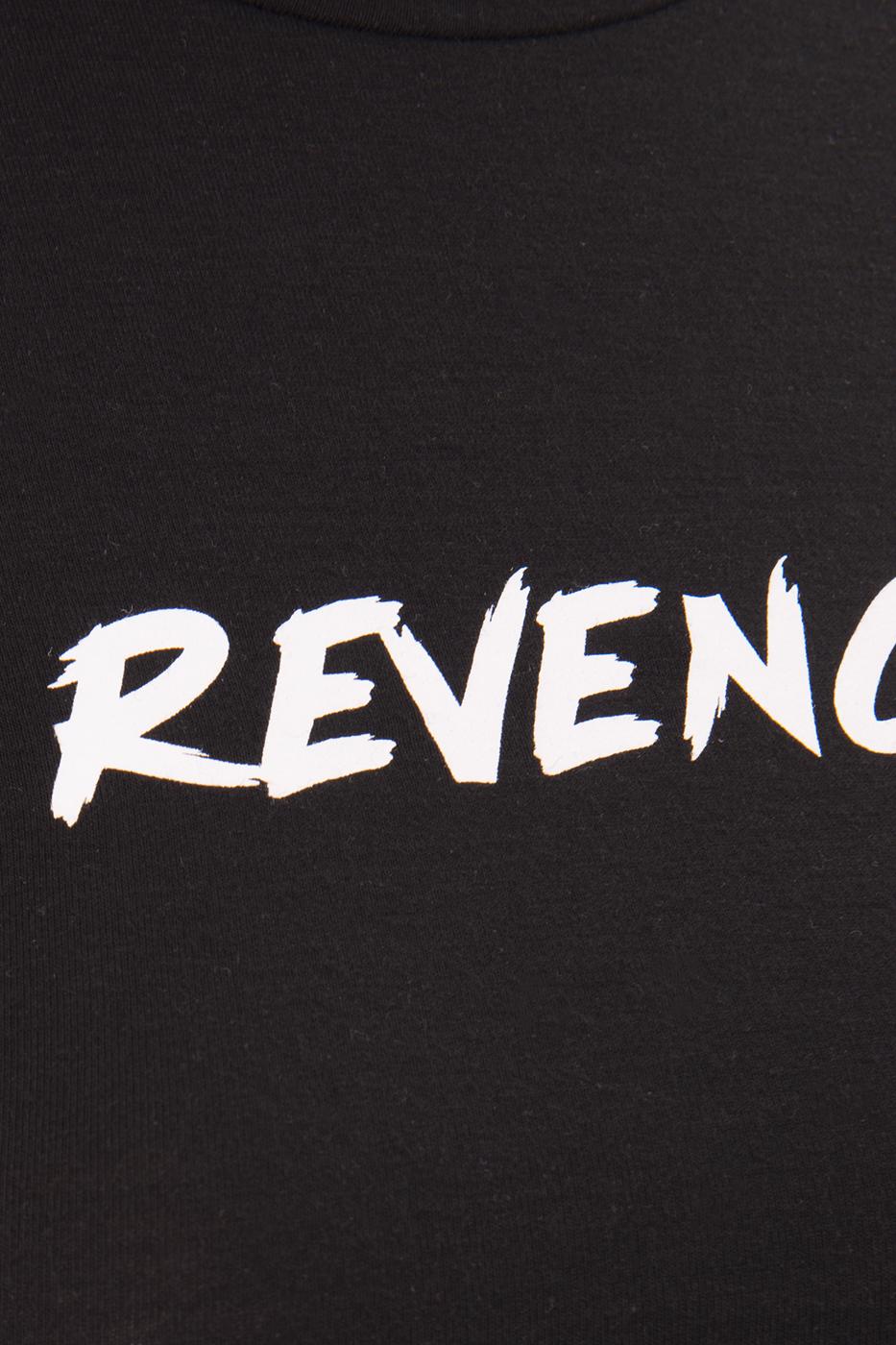 Bayan Siyah Ön Baskı Detaylı Bağlamalı Crop Body