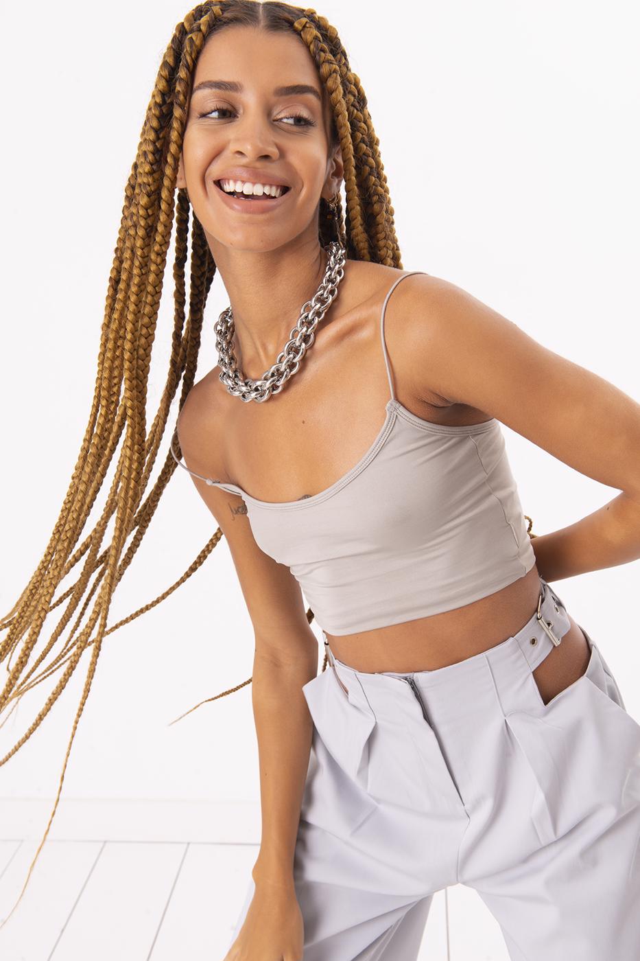 Bayan Bej Askılı Büstiyer