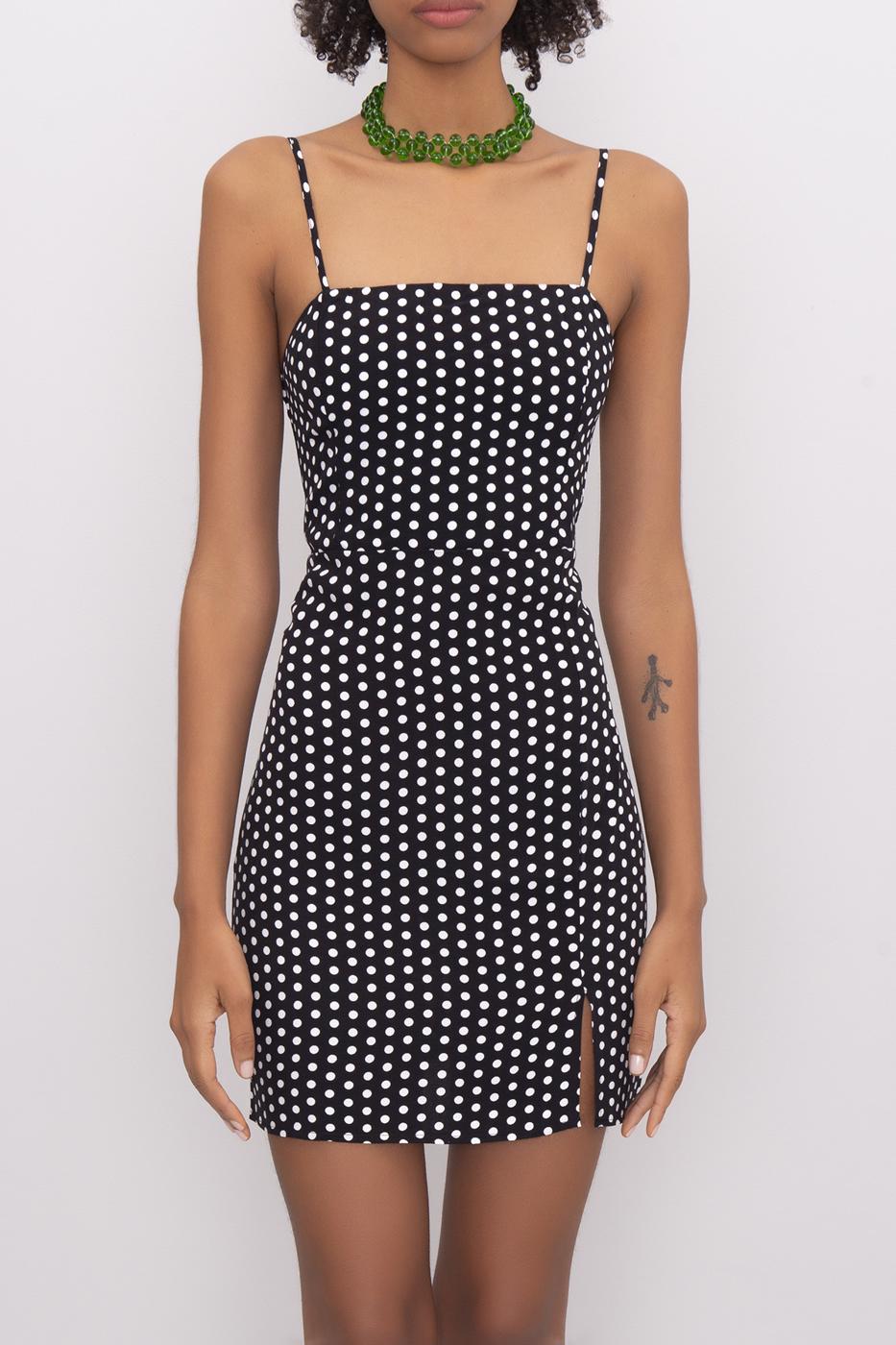 Bayan Siyah Askılı Mini Dar Elbise