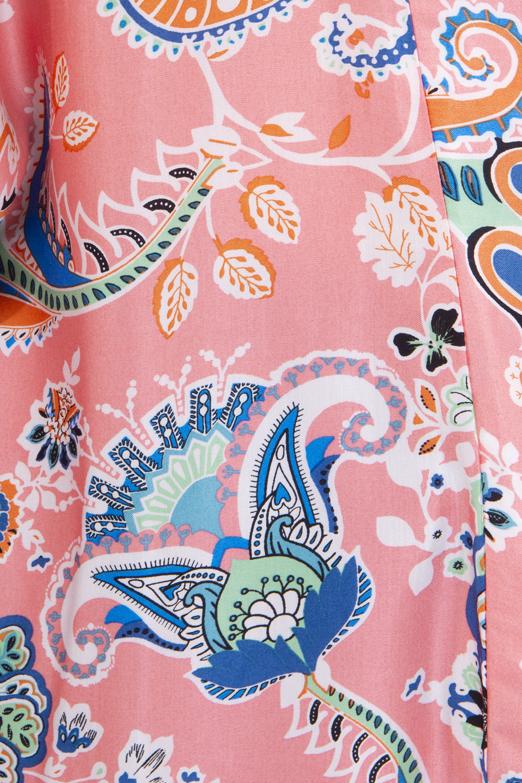 Bayan Pembe Kol Ağzı Büzdürme Detaylı Uzun Kimono - BSL