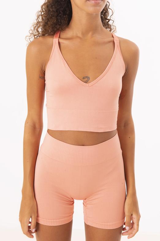 Bayan Somon Sırt Çapraz Bant Detaylı Büstiyer - BSL