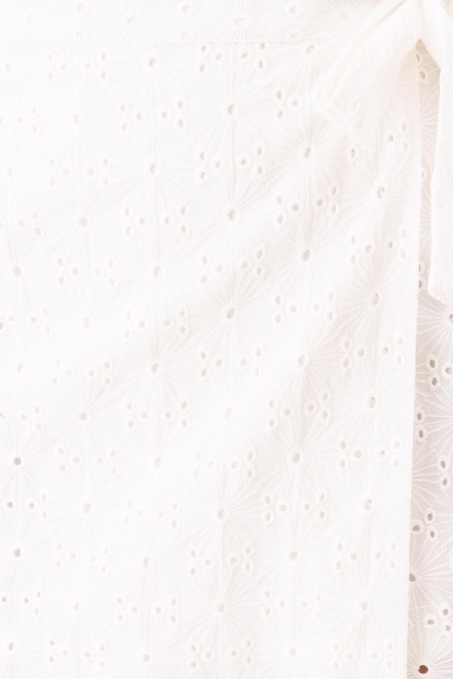 Bayan Beyaz Anvelop Kapama Mini Etek