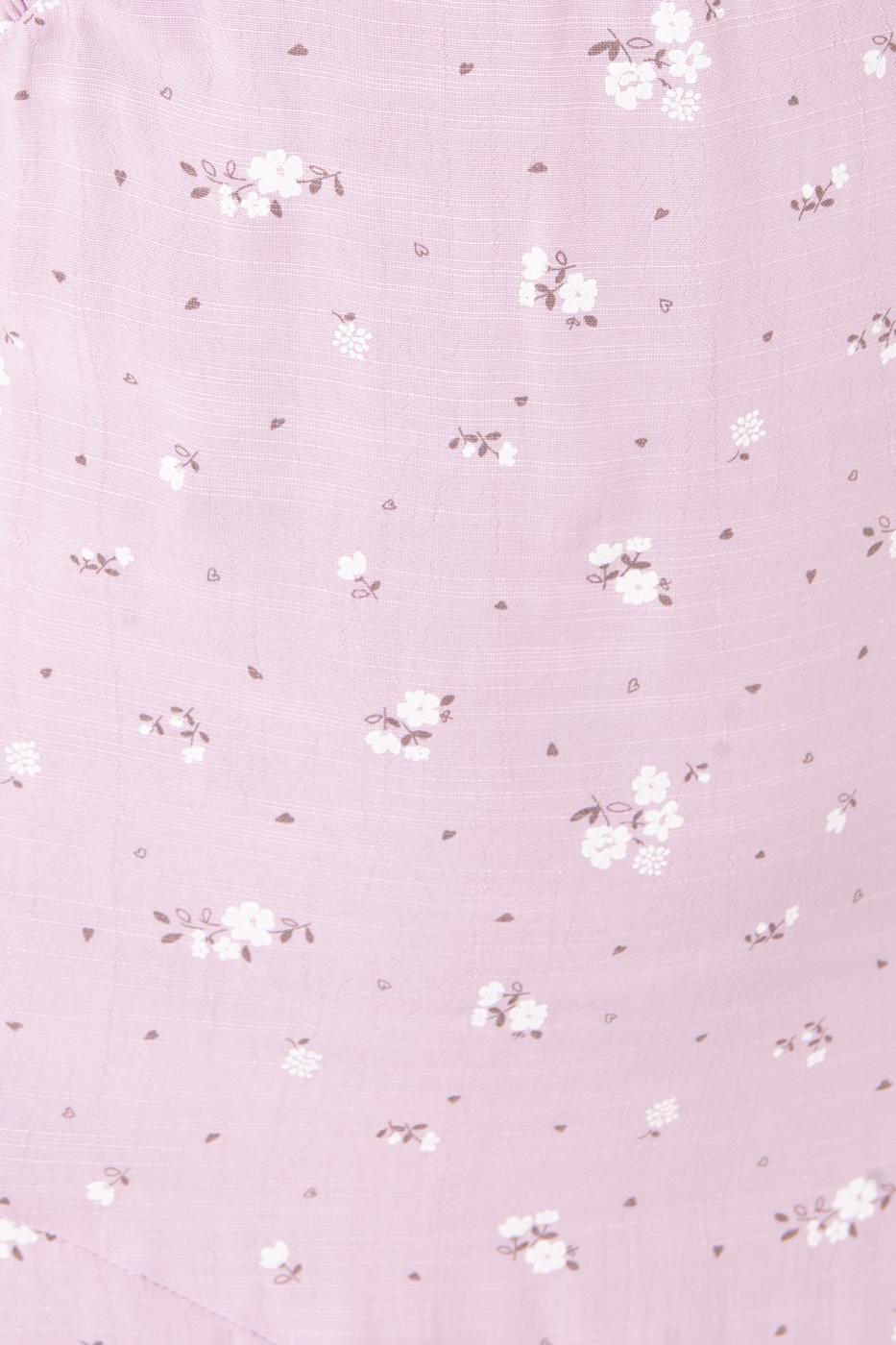 Bayan Lila Derin Yırtmaç Detaylı Askılı Midi Elbise