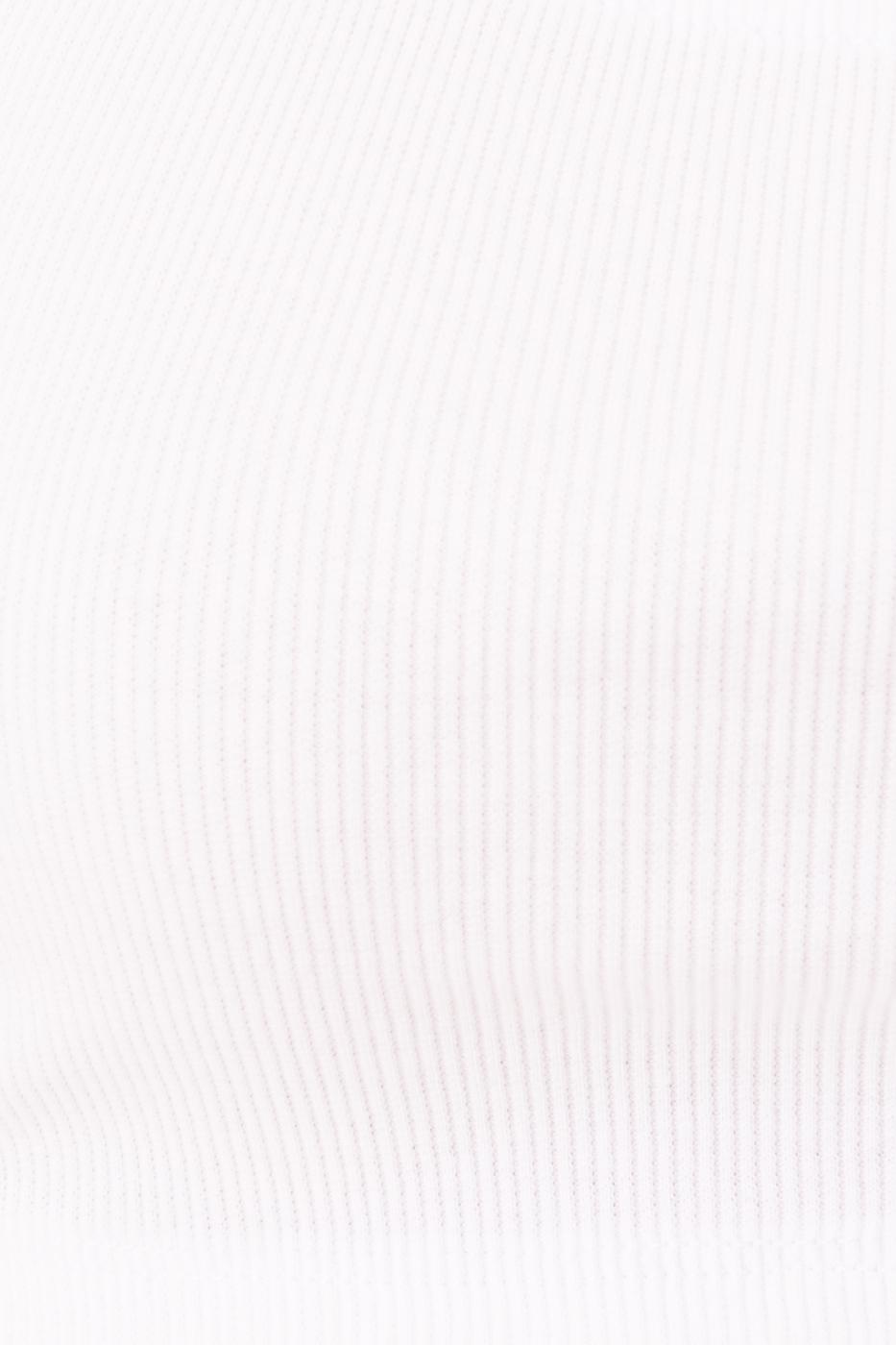 Bayan Beyaz Kare Yaka Detaylı Büstiyer