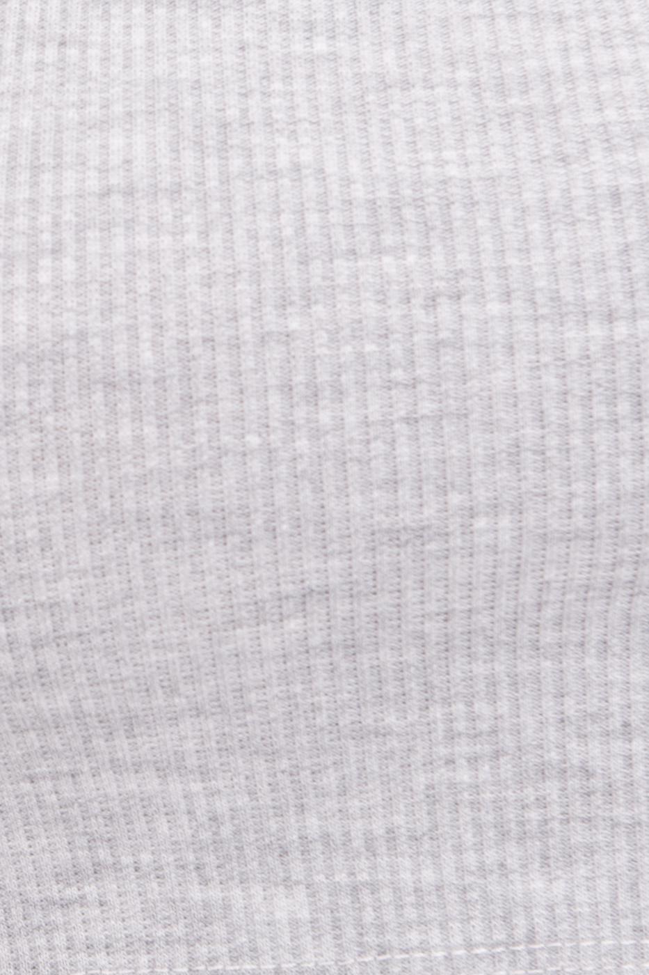 Bayan Gri Kare Yaka Detaylı Büstiyer