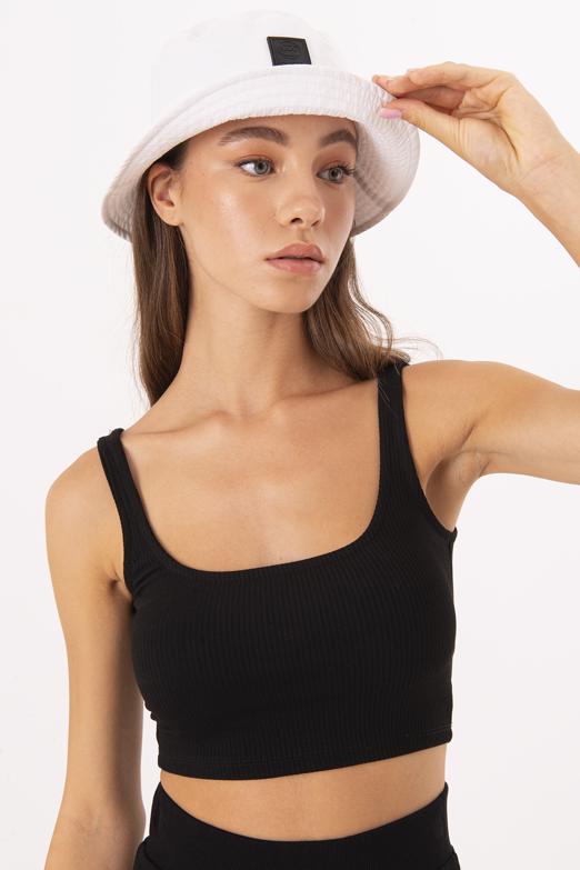 Bayan Siyah Kare Yaka Detaylı Büstiyer - BSL