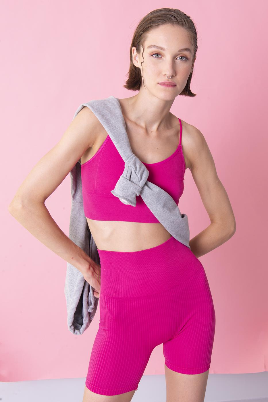 Bayan Fuşya Askılı Büstiyer