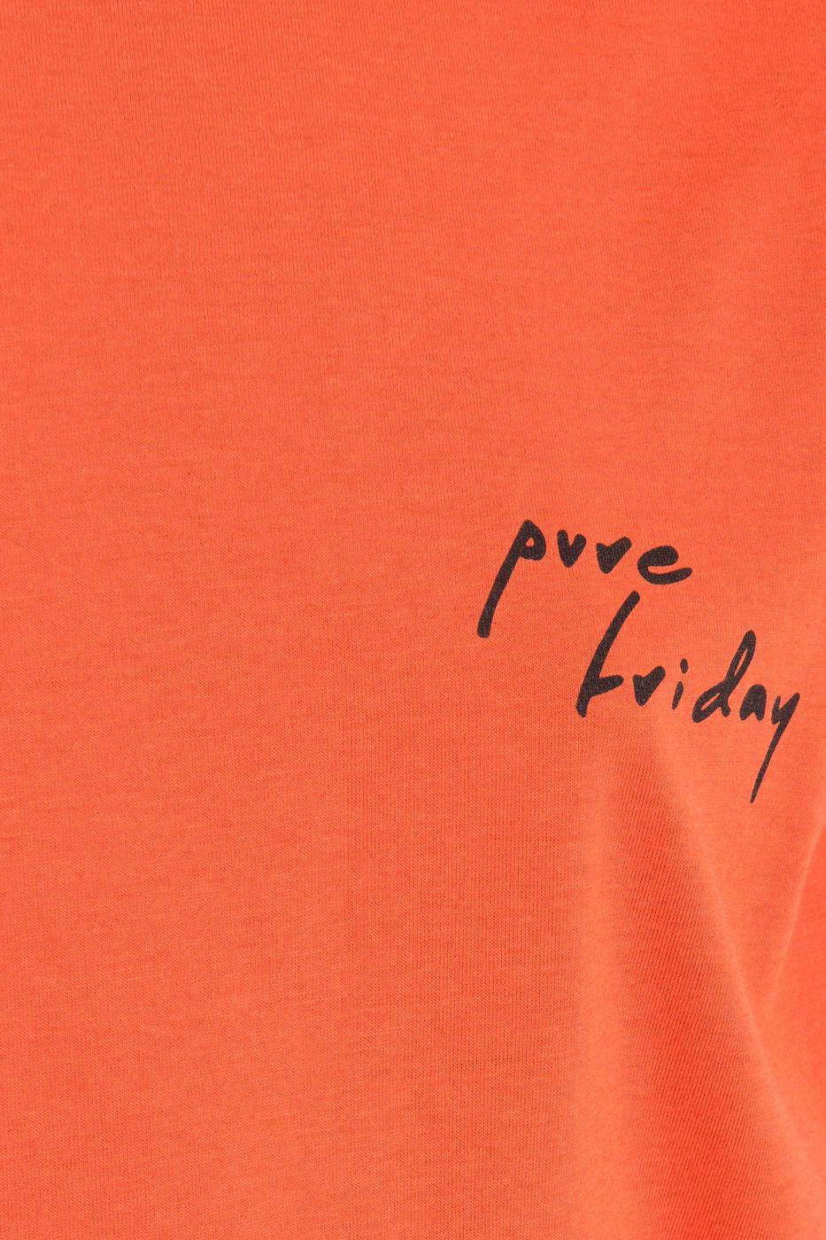 Bayan Kiremit Vatkalı Kolsuz Basic Tişört