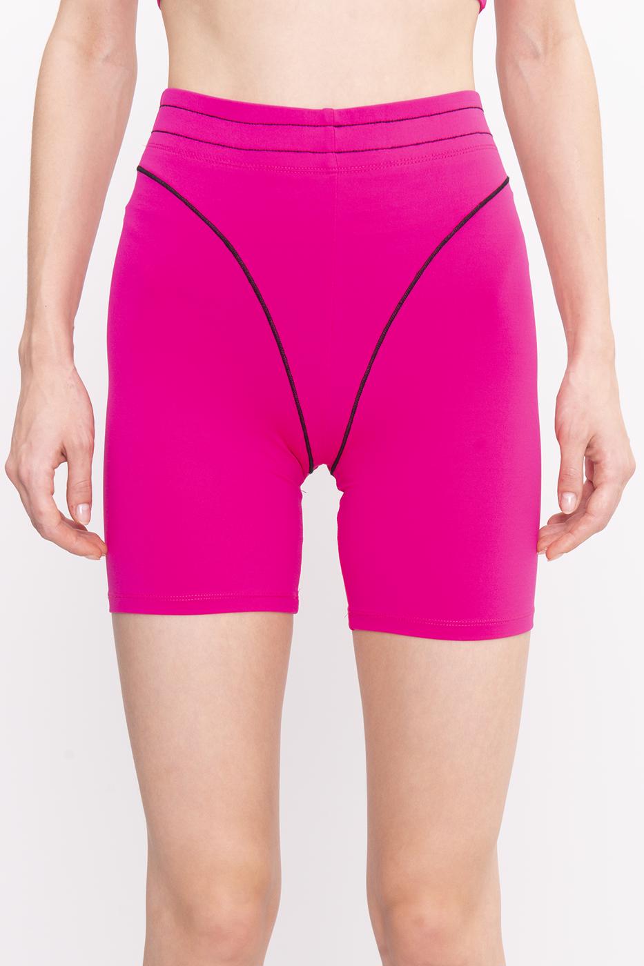 Bayan Fuşya Spor Kısa Tayt