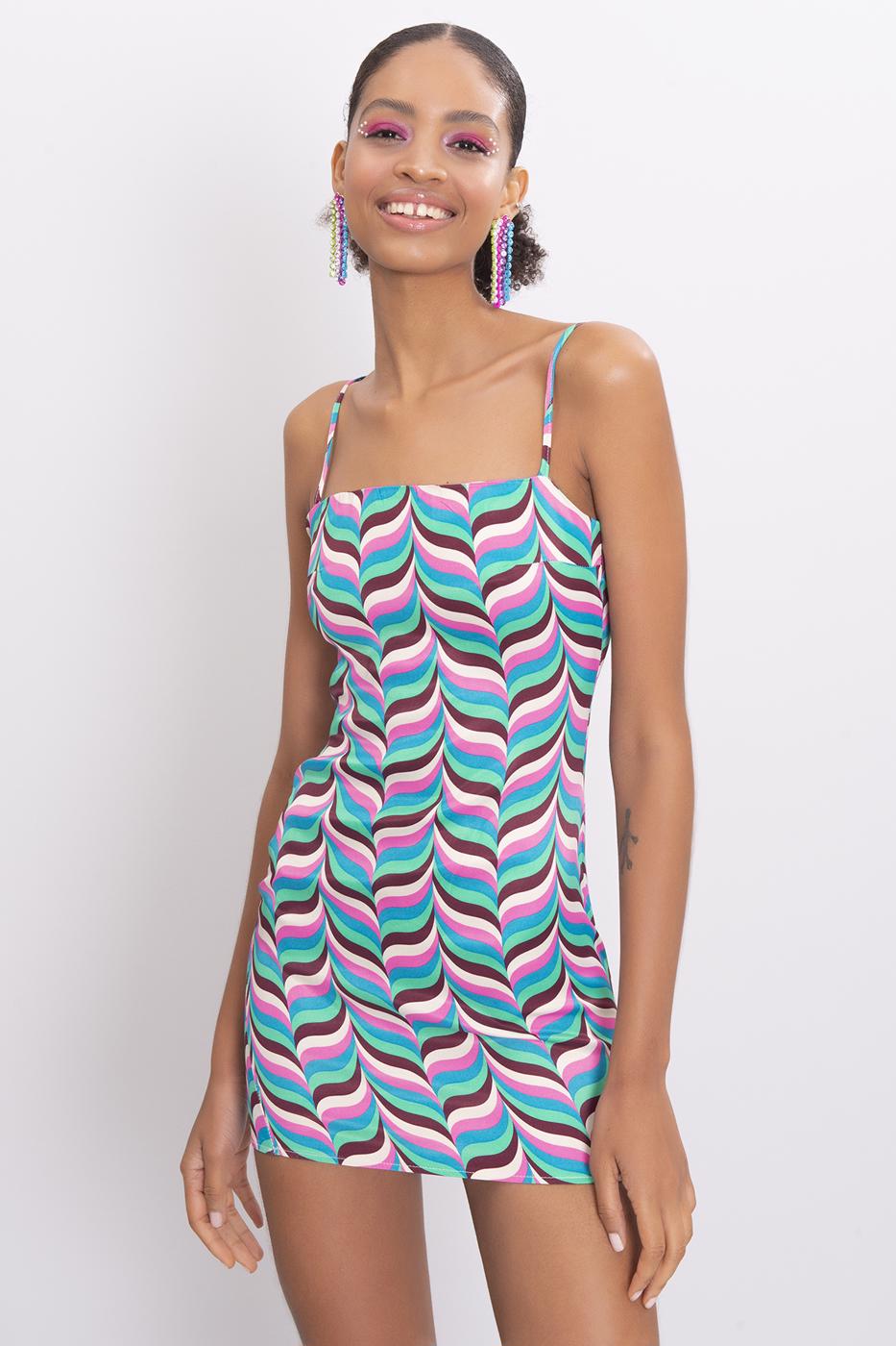 Bayan Multı Askılı Mini Elbise