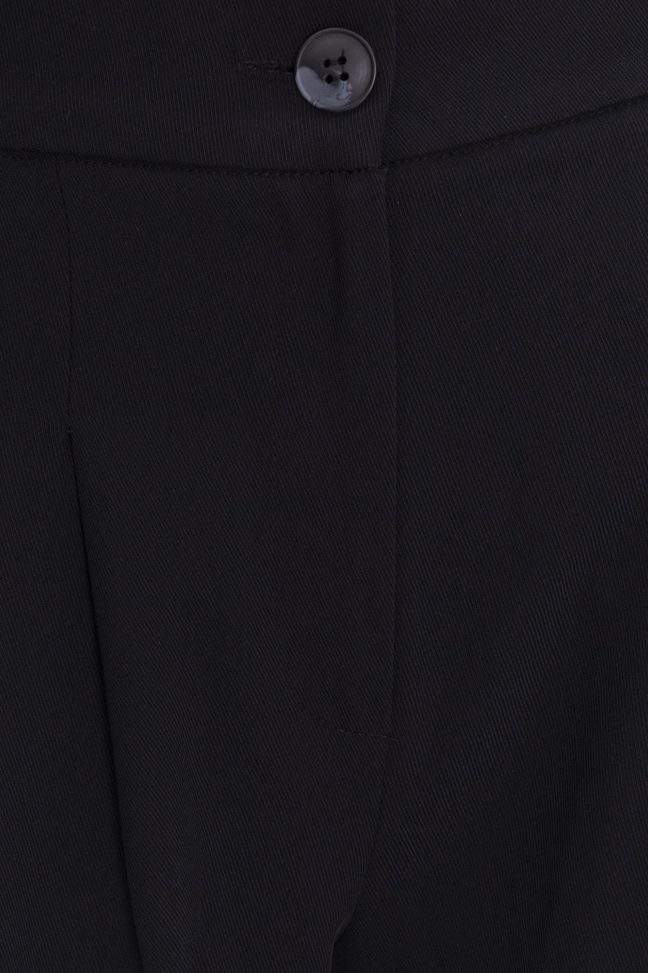 Bayan Siyah Yüksek Bel Maskülen Pantolon