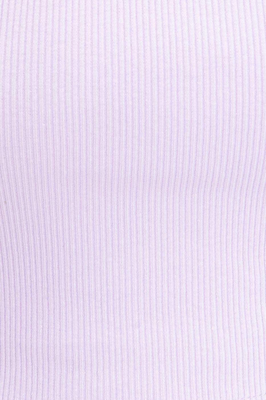 Bayan Lila Dik Yakalı Sırt Dekolte Detaylı Büstiyer