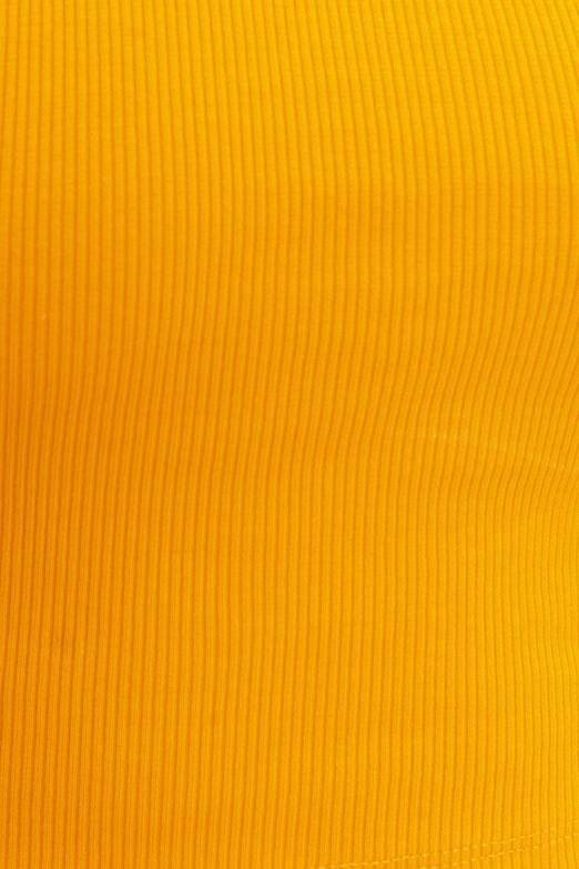 Bayan Oranj Dik Yakalı Sırt Dekolte Detaylı Büstiyer - BSL