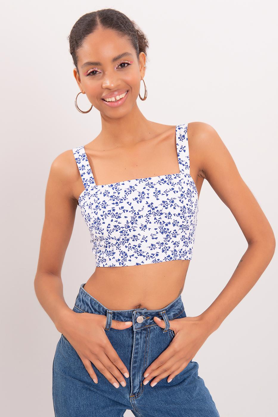 Bayan Beyaz Kalın Askılı Büstiyer