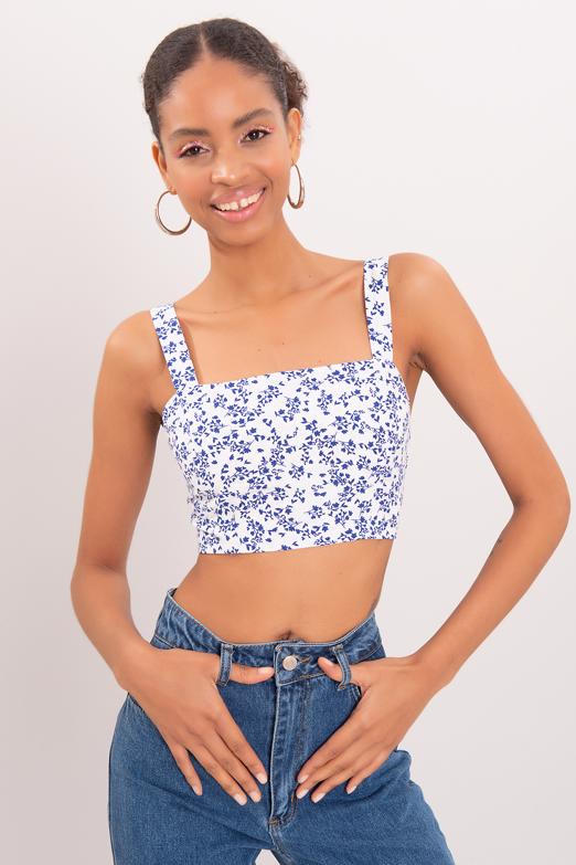 Bayan Beyaz Kalın Askılı Büstiyer - BSL