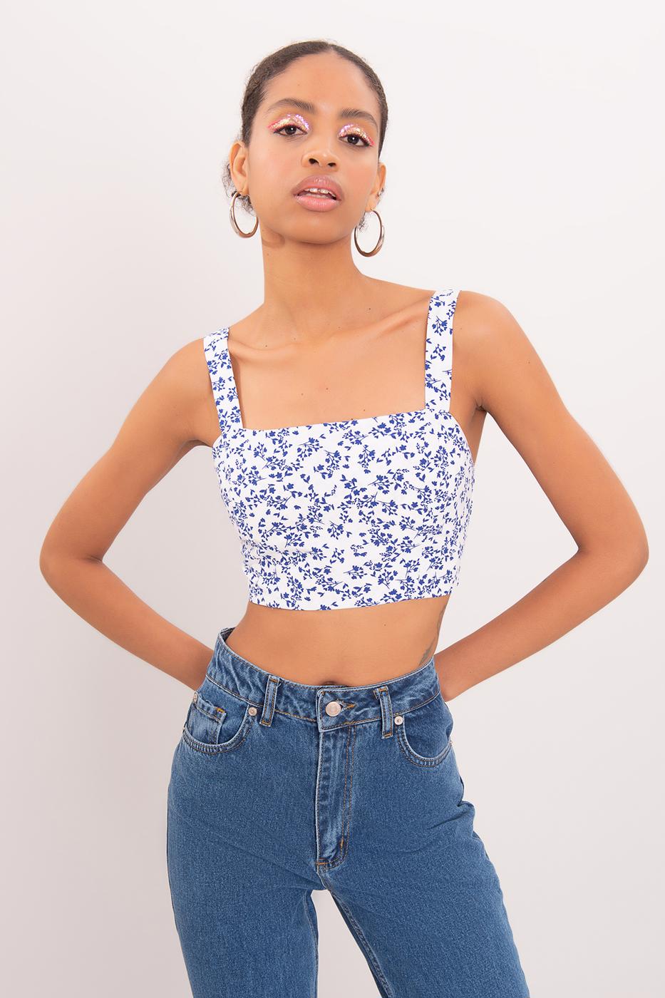 Bayan Beyaz Kalın Askılı Büstiyer