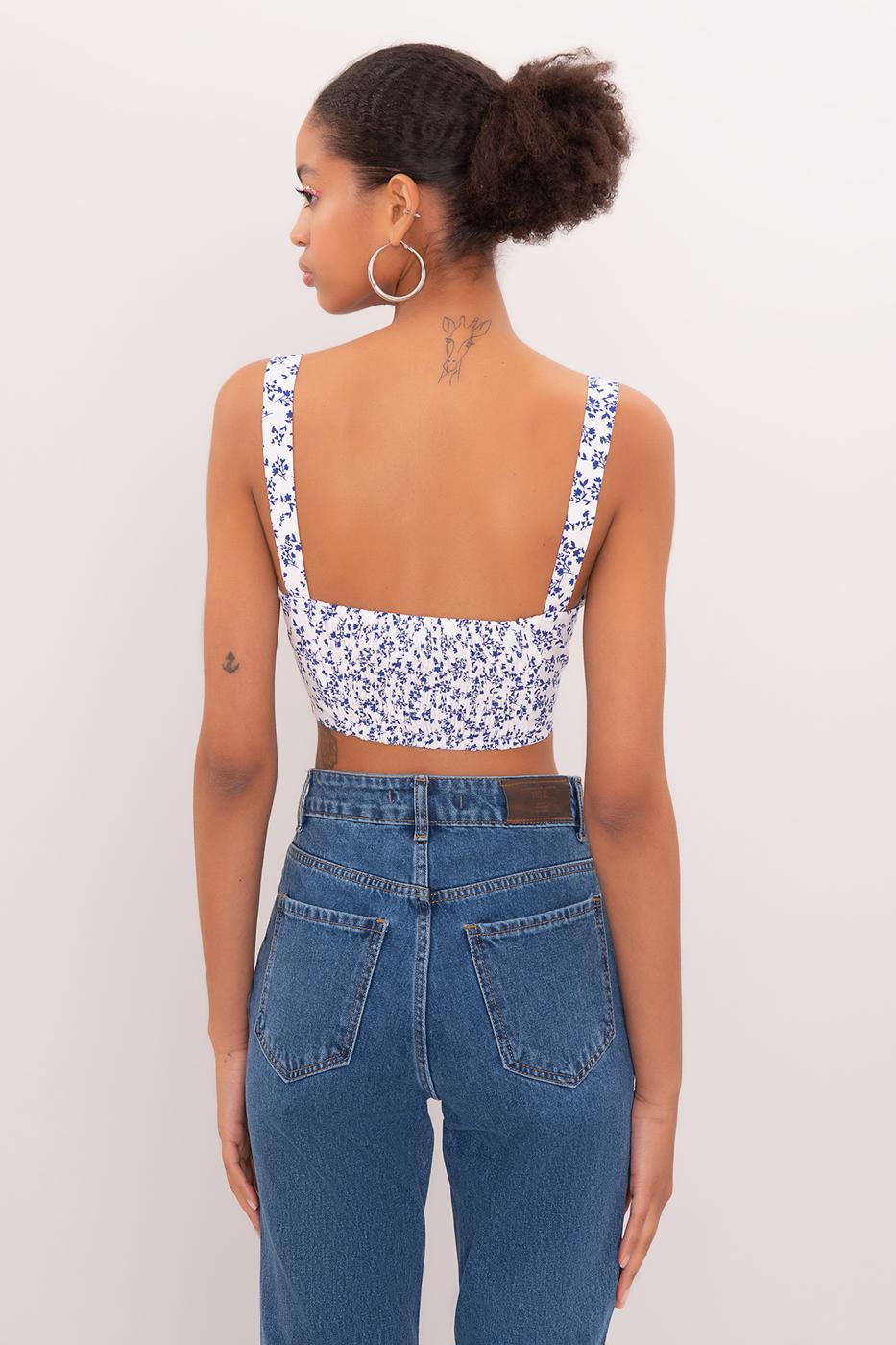 Bayan Beyaz Kalın Askılı Büstiyer