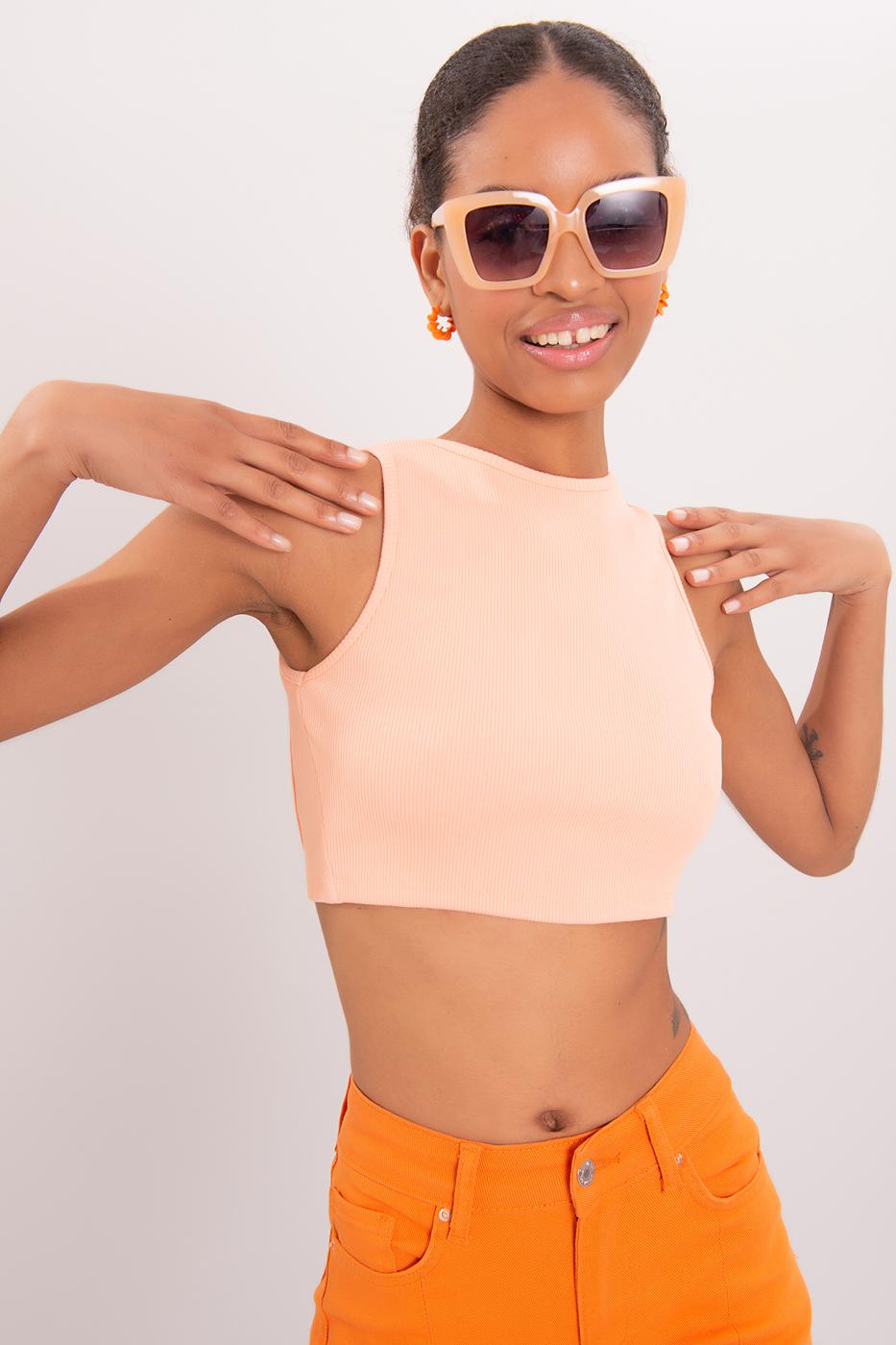 Bayan Somon Sırt Pencereli Crop Body