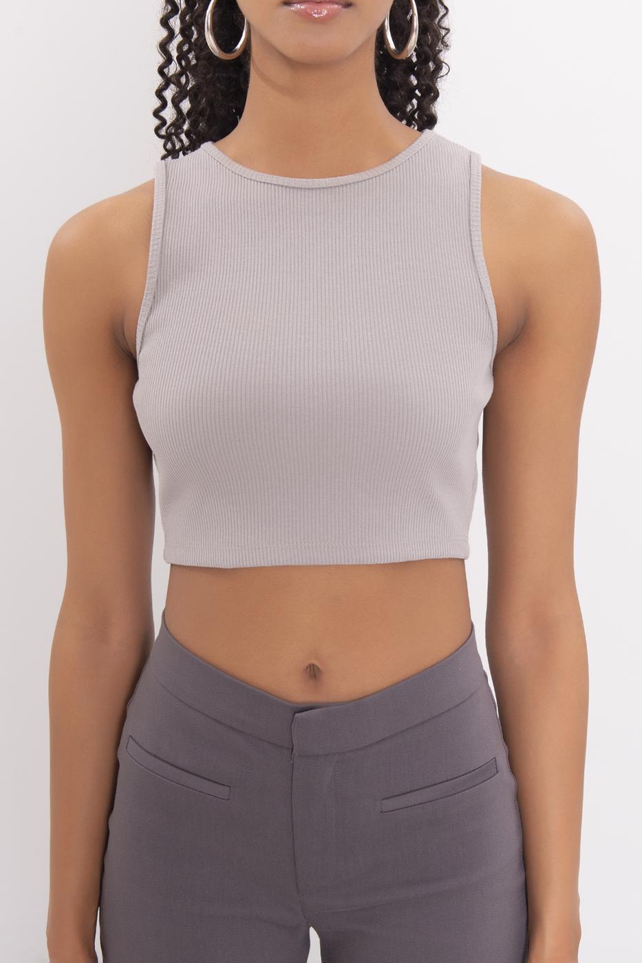 Bayan Vizon Sırt Pencereli Crop Body