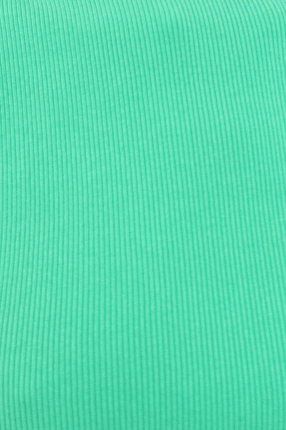 Bayan Yeşil Sırt Pencereli Crop Body