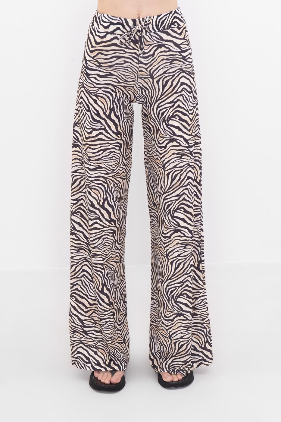 Bayan Beyaz Bol Paça Pantolon