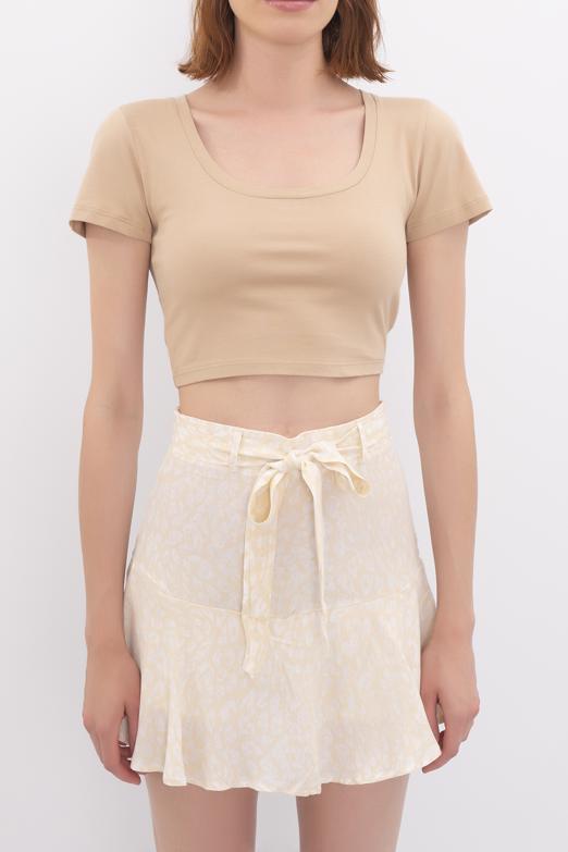 Bayan Bej Kare Yaka Crop Body - BSL