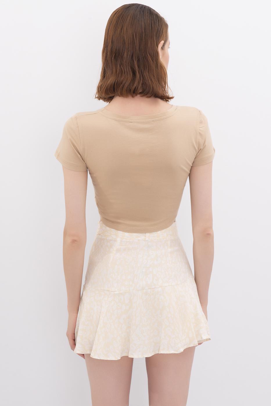 Bayan Bej Kare Yaka Crop Body