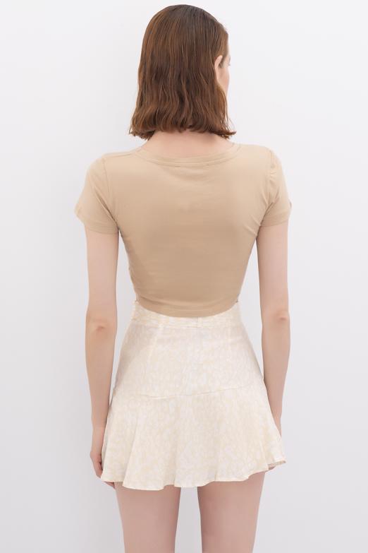 Bayan Bej Kare Yaka Crop Body - BSL