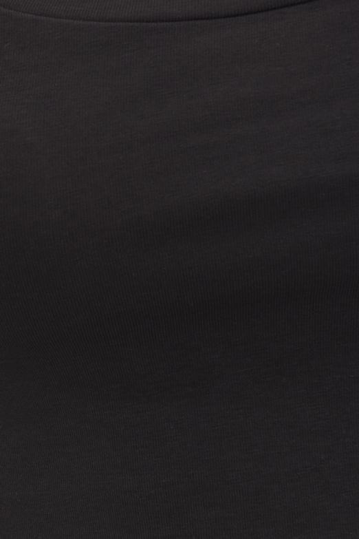 Bayan Siyah Kare Yaka Crop Body - BSL