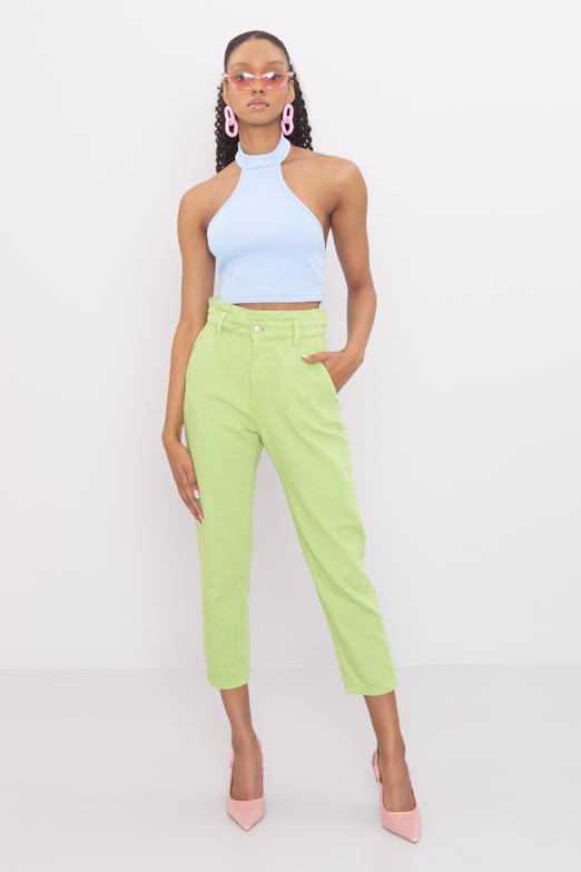 Bayan Yeşil Baggy Pantolon - BSL