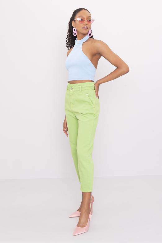 Bayan Yeşil Baggy Pantolon - BSL