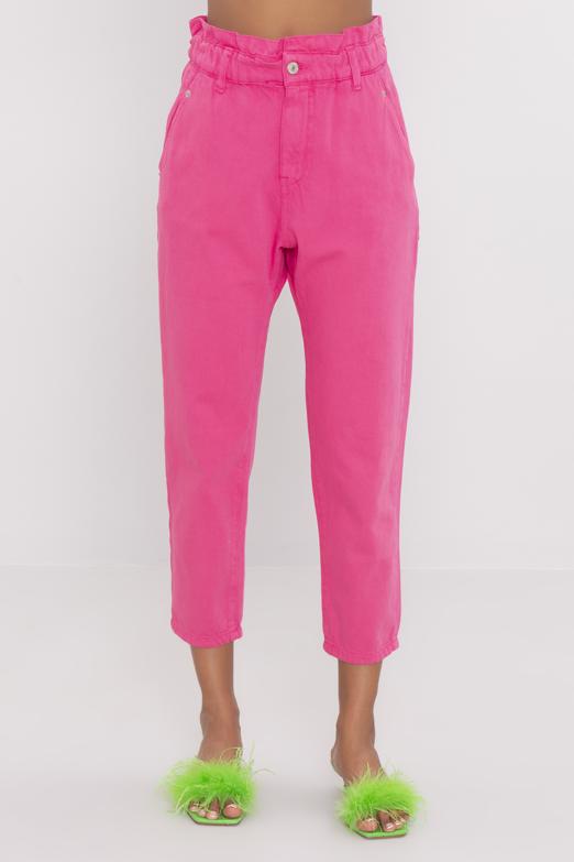 Bayan Fuşya Baggy Pantolon - BSL