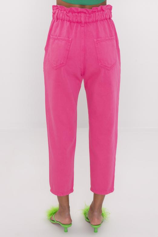 Bayan Fuşya Baggy Pantolon - BSL